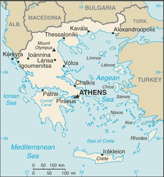 görögország térkép Görögország térképe   Travelon.hu görögország térkép